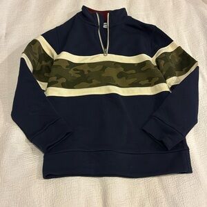 Boys Large 10-12 Pullover 1/4 Zip Sweatshirt